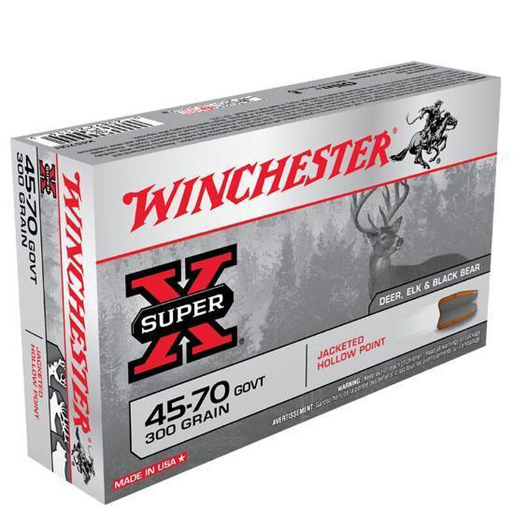 Winchester Winchester 45-70 Govt 300gr JHP (X4570H)