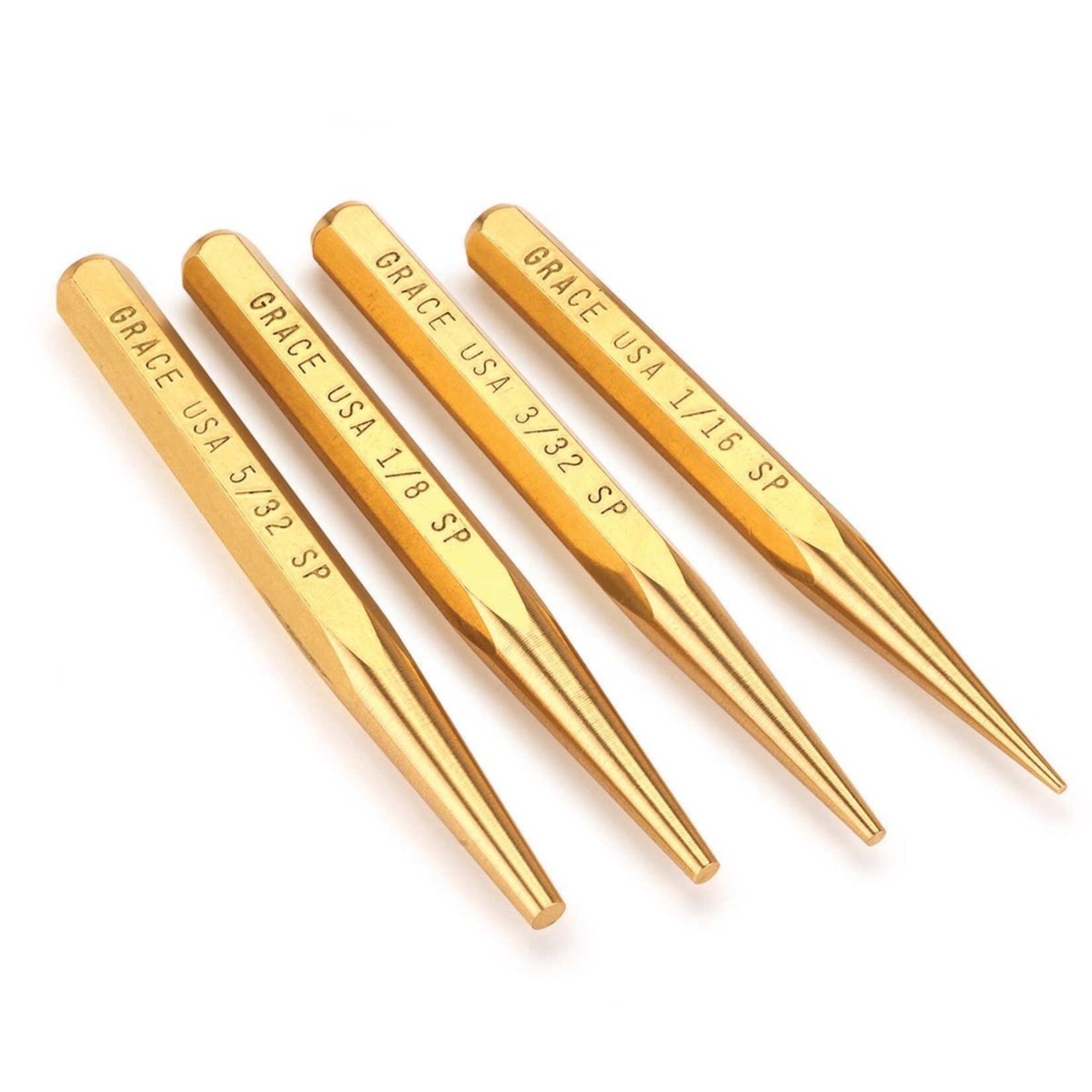 Grace USA GRACE Brass Starter Punch Set (GRBSP4)