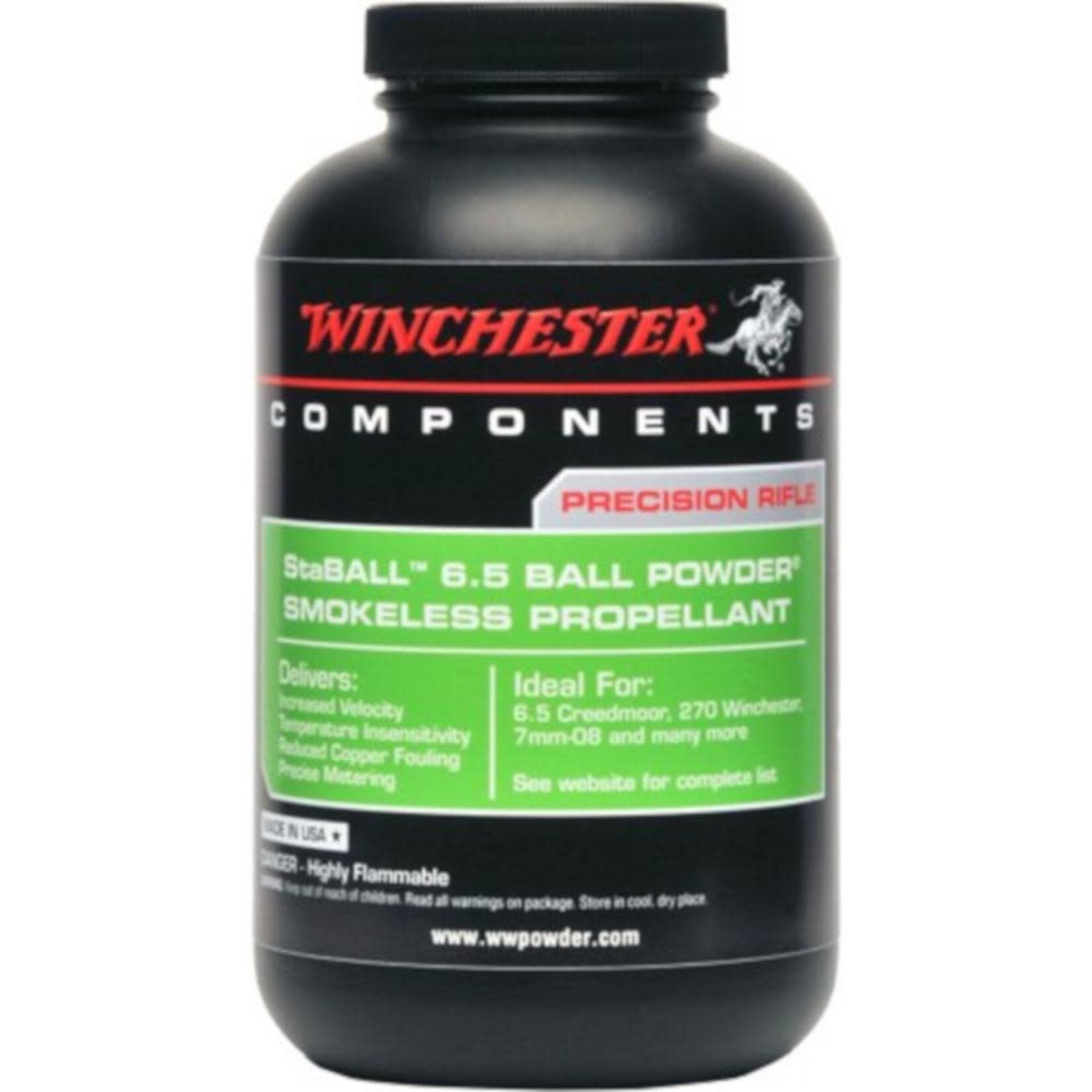 Winchester Winchester Staball  6.5 Ball  Powder 1lb