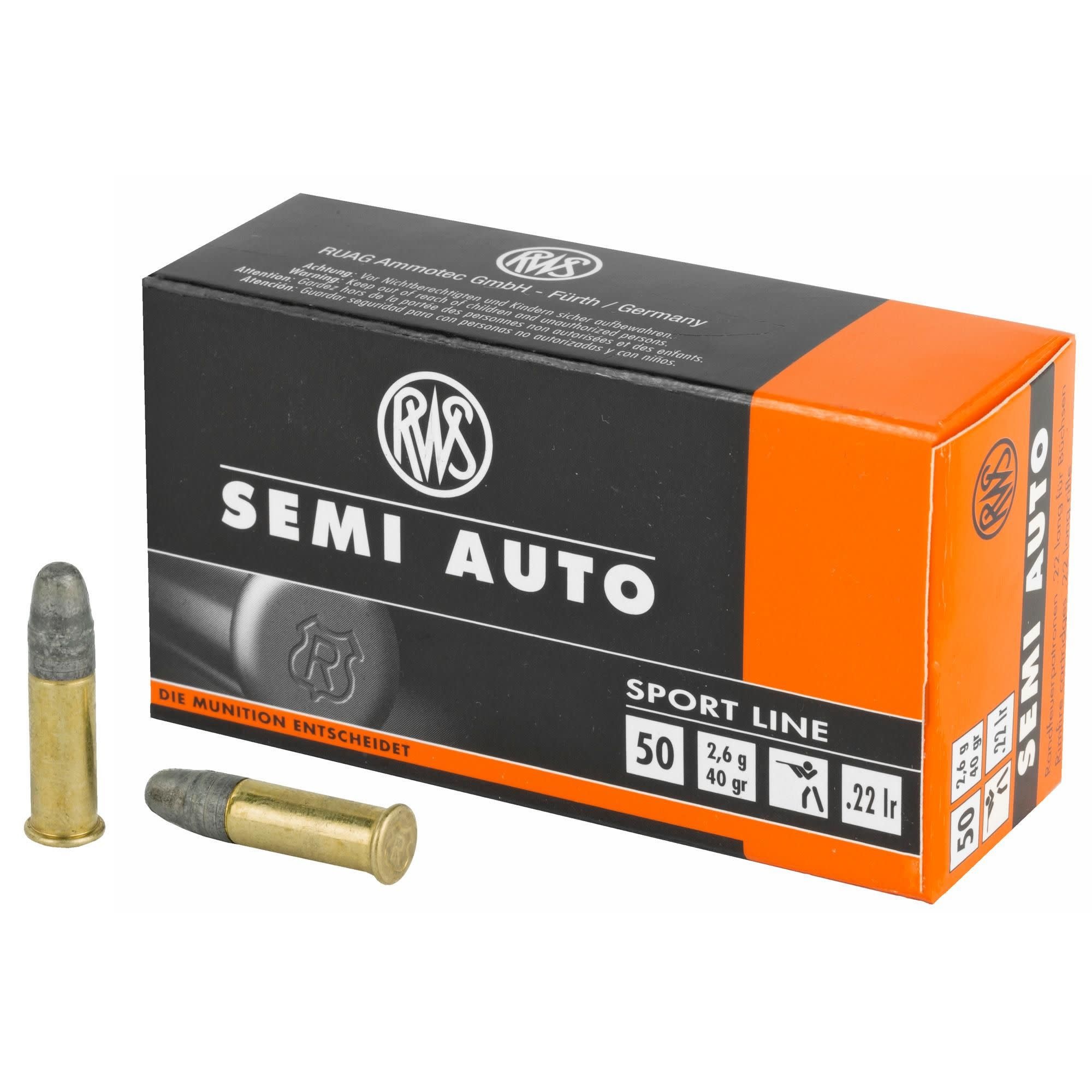 RWS 22LR Semi Auto 40GR Solid(2318601) Eagle Firearms Ltd