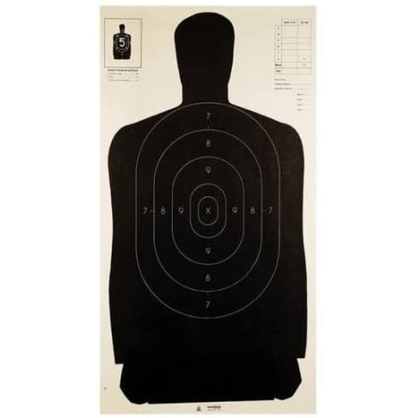 Champion Champion B-27  Police Silhouette Target 5 PK (40727)