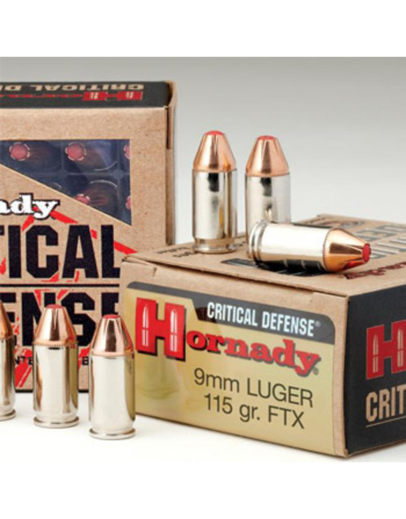 Hornady Hornady Critical Defense 9mm Luger 115gr FTX 25rnds (90250)