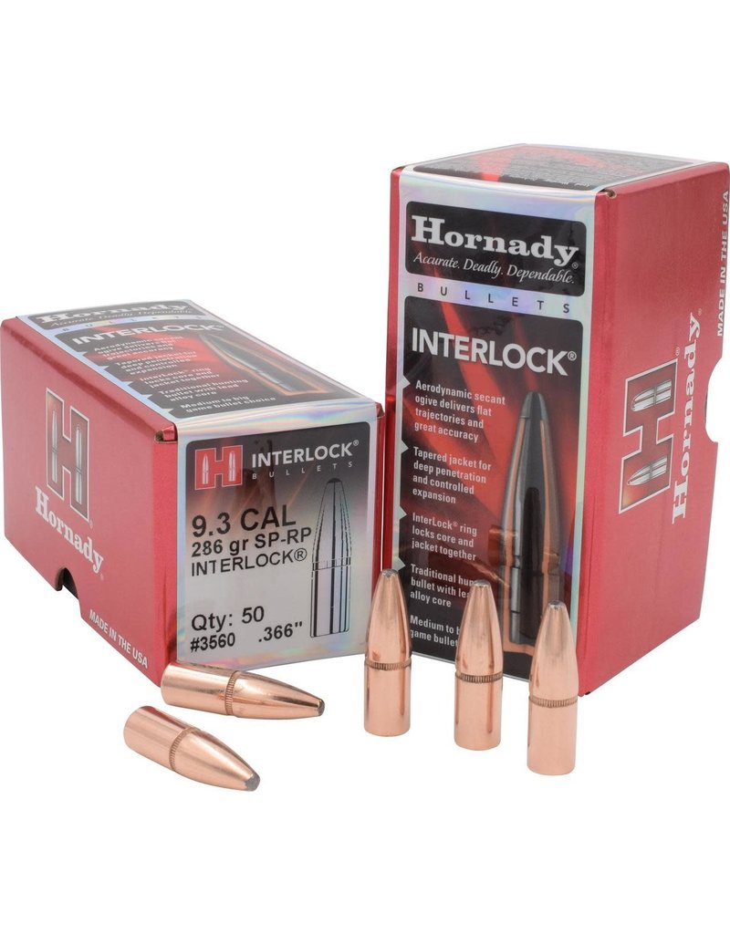 Hornady Hornady .366 dia. 9.3mm 286gr SP-RP Interlock (3560)