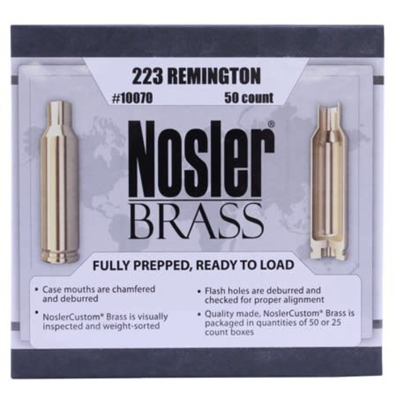 Nosler Nosler 223 Rem Unprimed Brass 50ct. (10070)