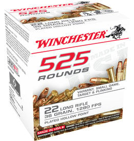 Winchester Winchester 22LR 36gr Copper Plated HP 525rnd.