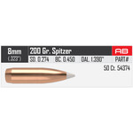 Nosler Nosler .323 dia. 8mm 200gr Accubond 50ct. (54374)