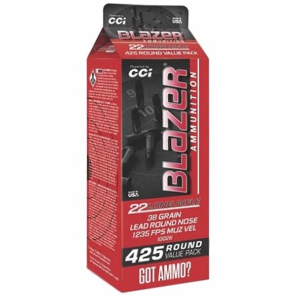 Blazer 22LR  38gr LRN Pour Pack 425rds (10026) — Eagle Firearms