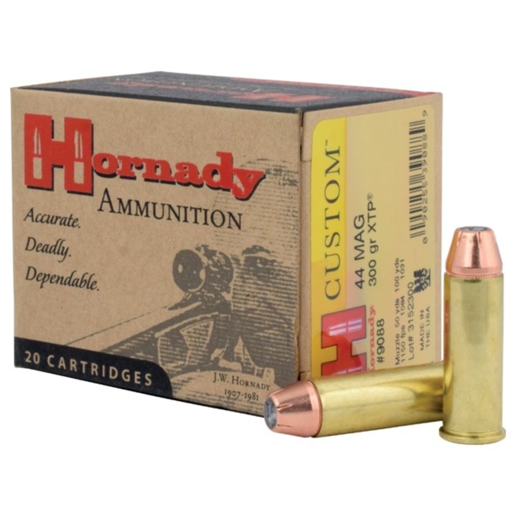 Hornady Hornady 44 Mag 300gr JHP/ XTP Ammo  (9088)