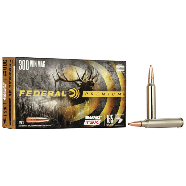 Federal Premium 300 Win Mag 165gr Barnes TSX (P300WR) — Eagle Firearms