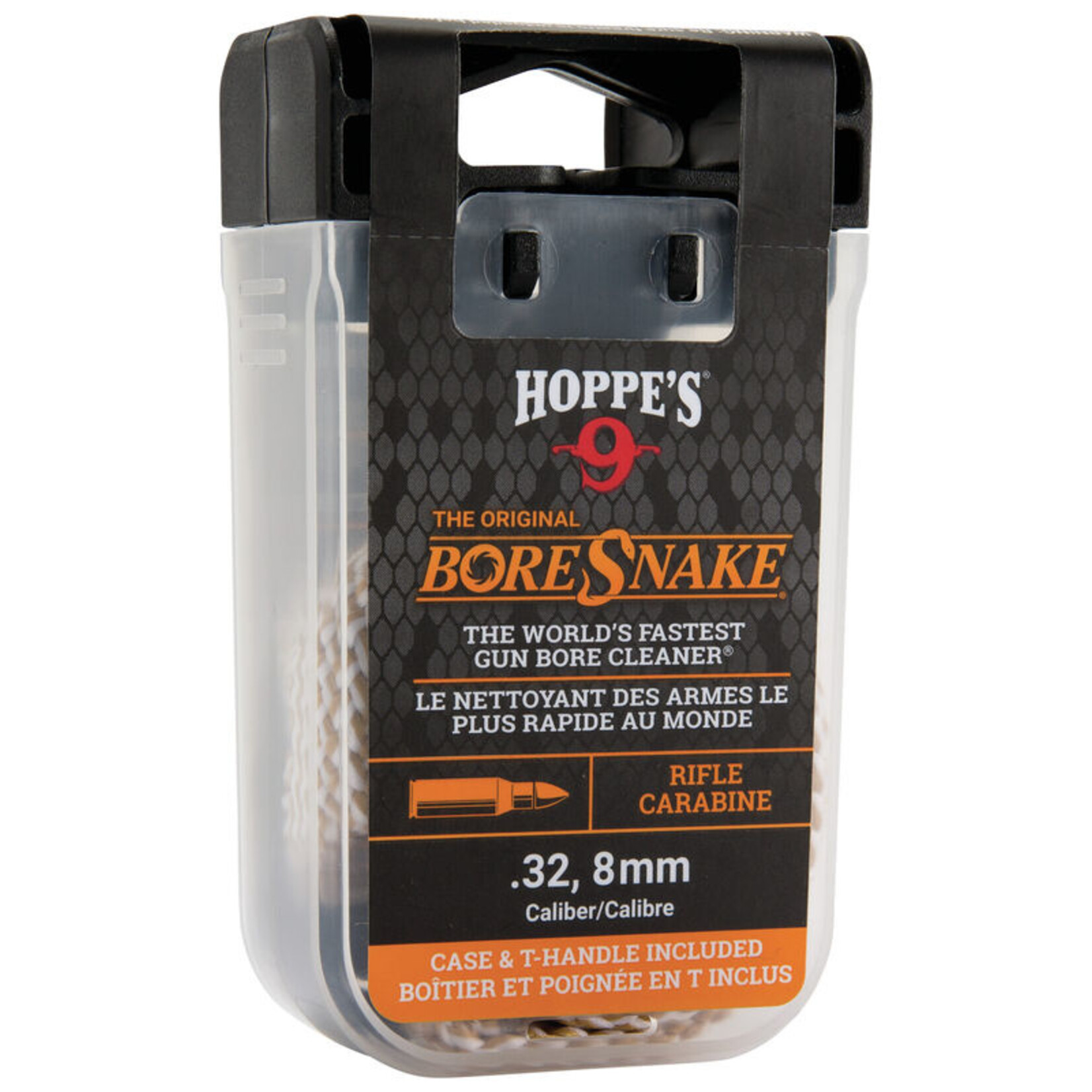Hoppes No. 9 Hoppe's BoreSnake 32/8mm cal Rifle w/ Den