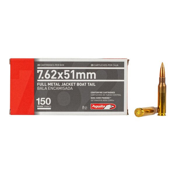 Aguila 7.62x51mm 150gr FMJ BT (1E762110) — Eagle Firearms
