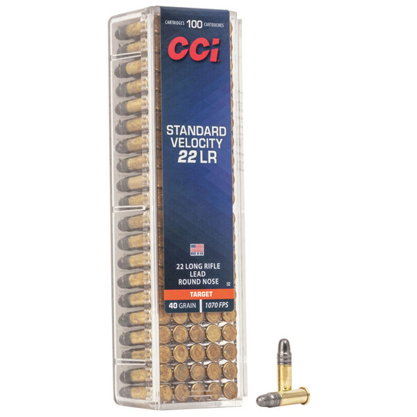 CCI Standard Velocity Rimfire 22LR 40gr LRN 100rds (0032) — Eagle Firearms
