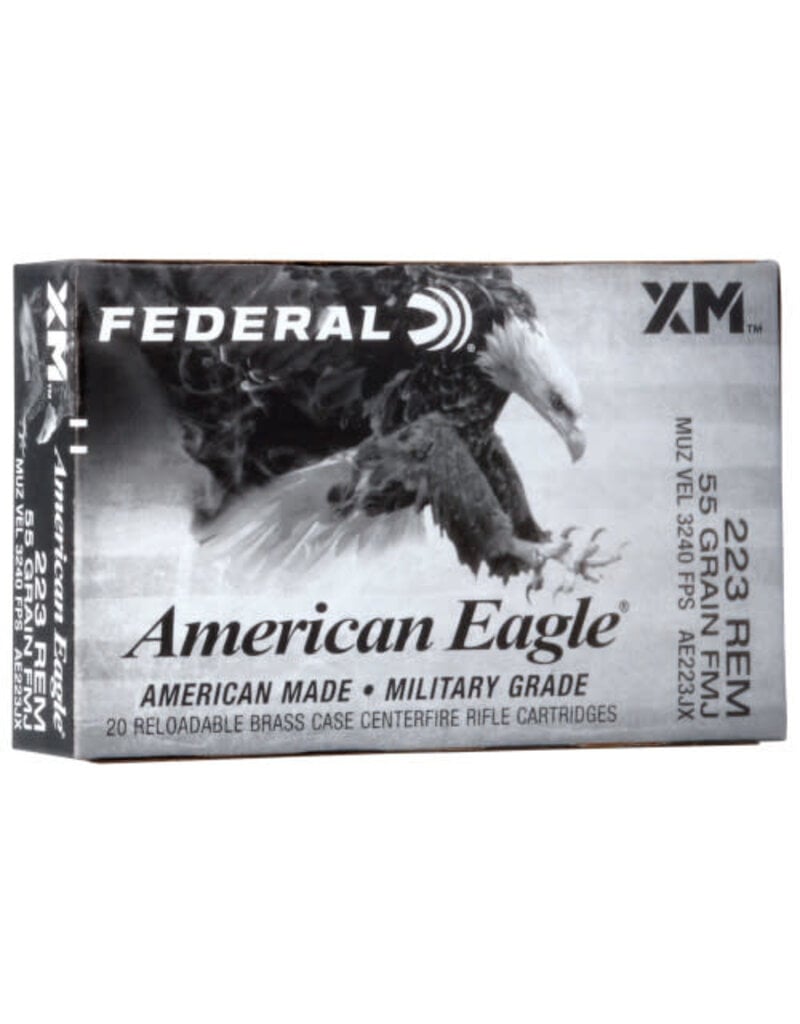 Federal Federal American Eagle 223 Rem 55gr FMJ (AE223JX)