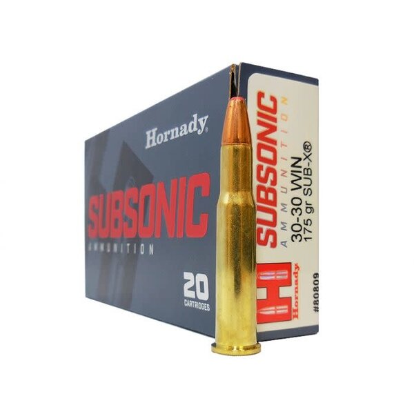 Hornady Subsonic 30-30Win 175gr SUB-X (80809) — Eagle Firearms