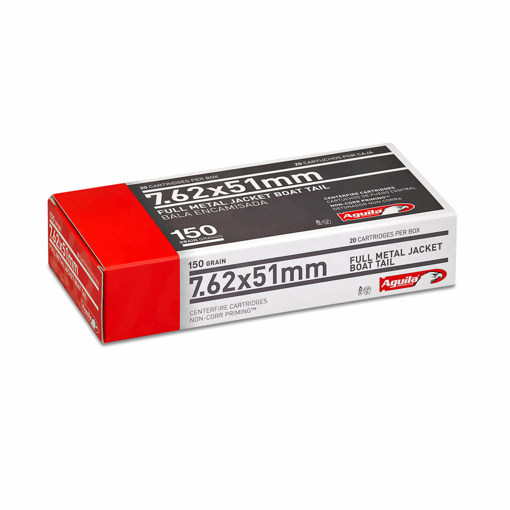 Aguila Aguila 7.62x51mm 150gr FMJ BT (1E762110)