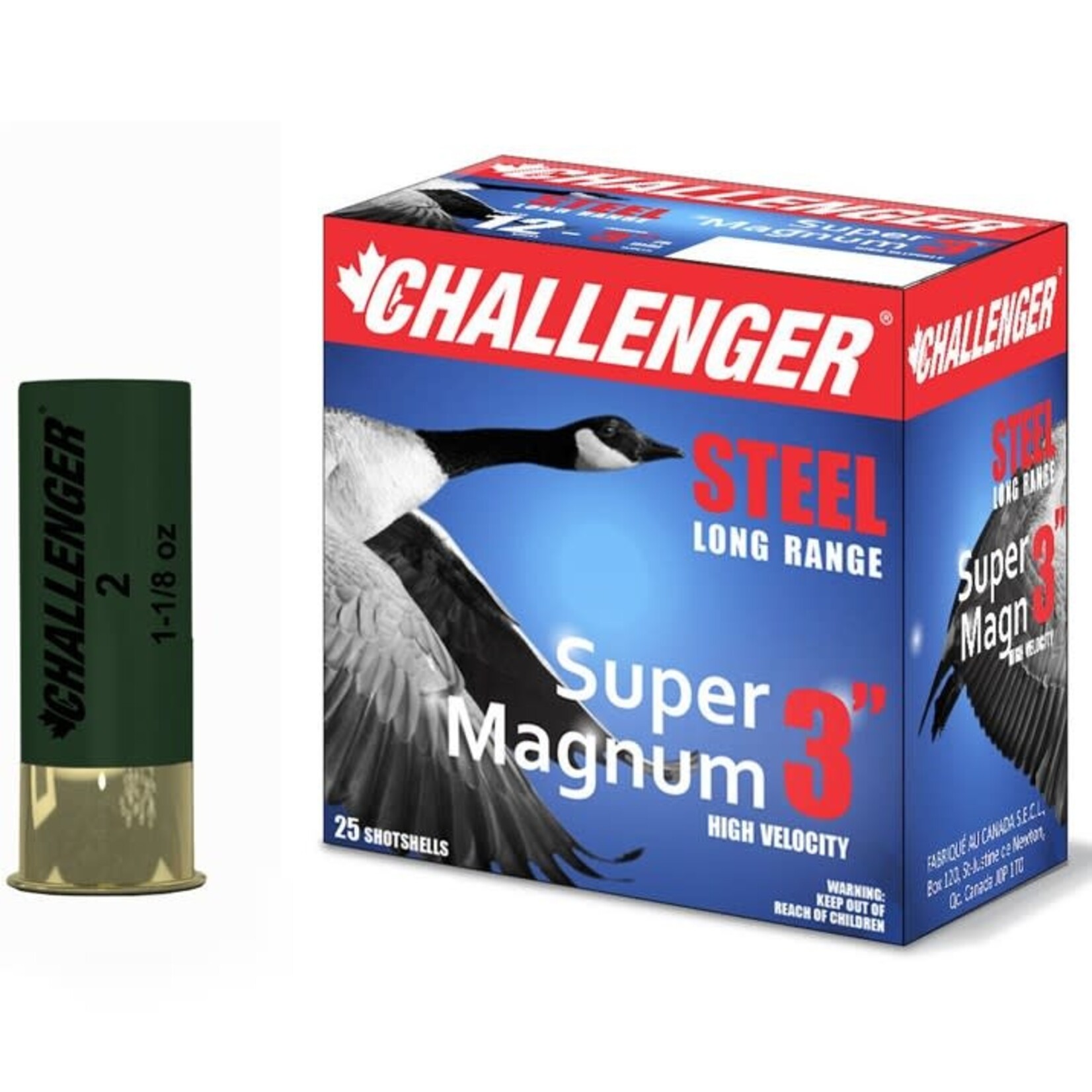Challenger Challenger Steel 12ga 3" 1 1/8oz #2 (50172)