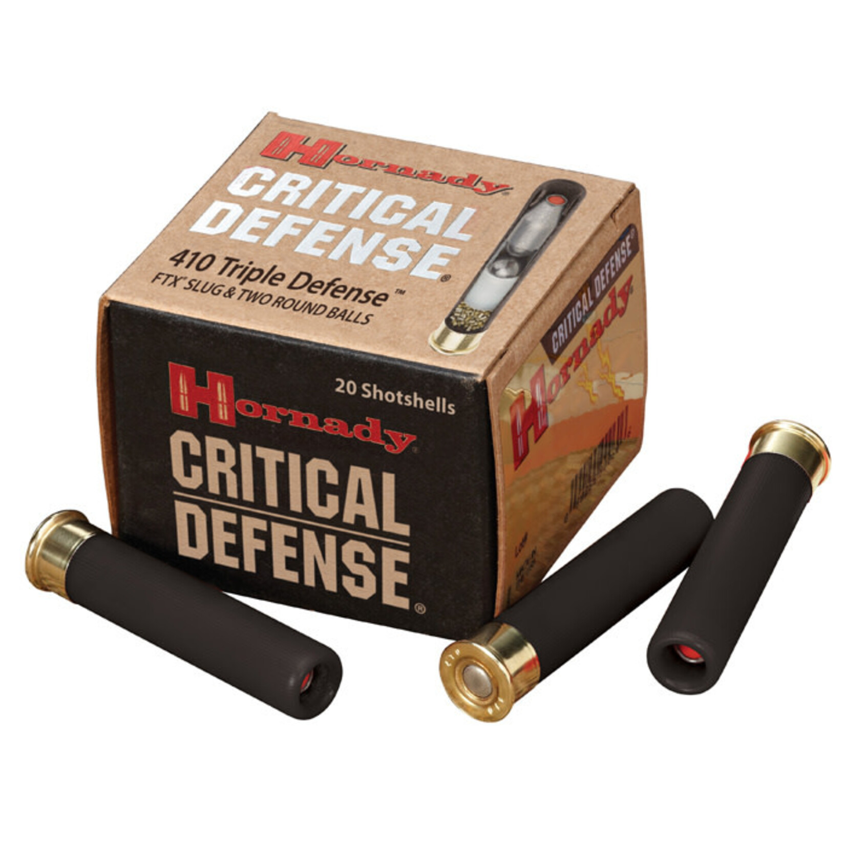 Hornady Hornady Critical Defense 410ga 2 1/2", Triple Defense 20rnds (86238)