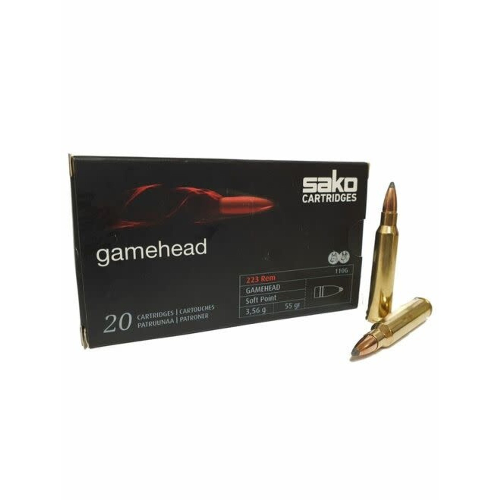 Sako Sako Gamehead 222 Rem 55gr SP (C609110GSA10)