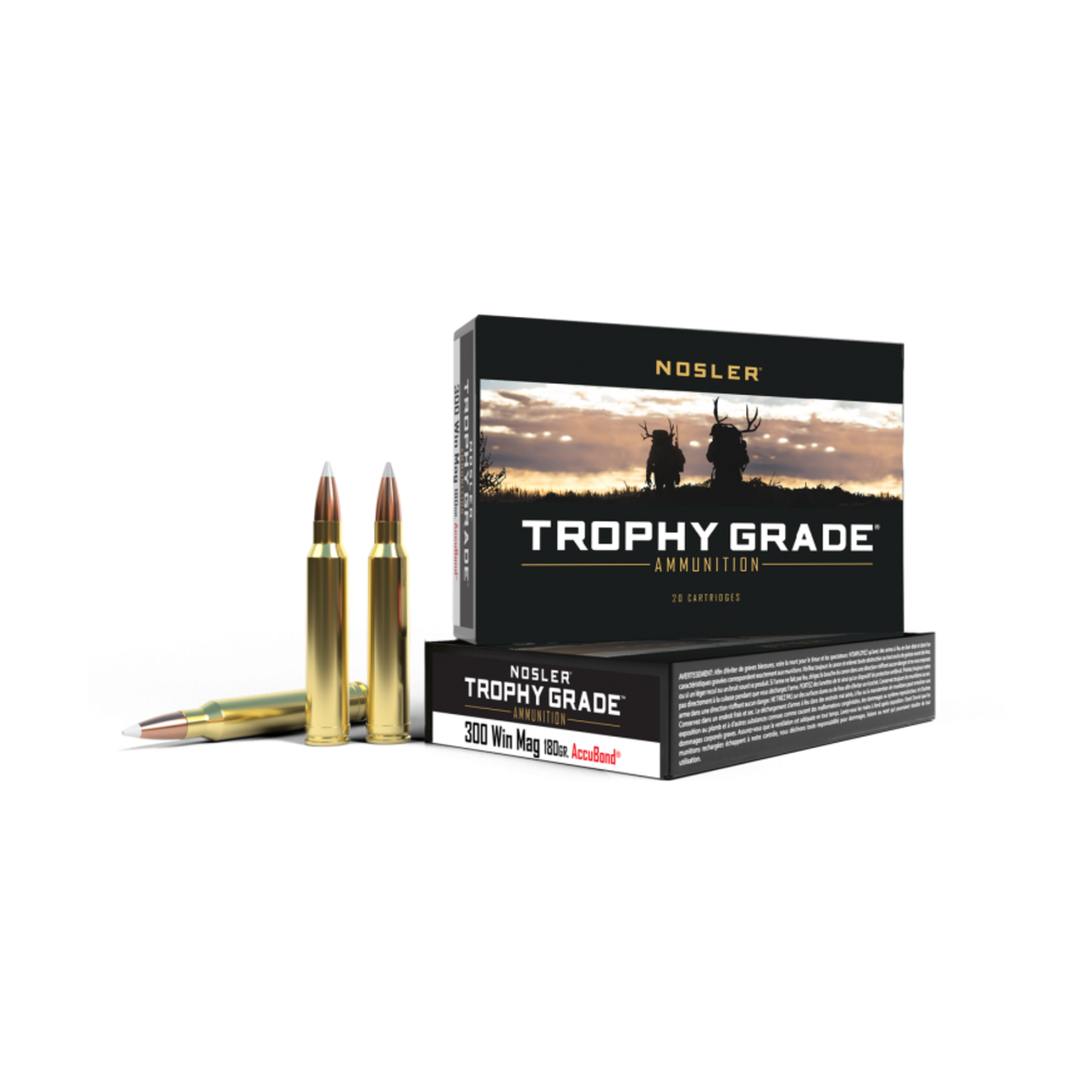 Nosler Nosler Trophy Grade 300 Win Mag 180gr Partition (61056)