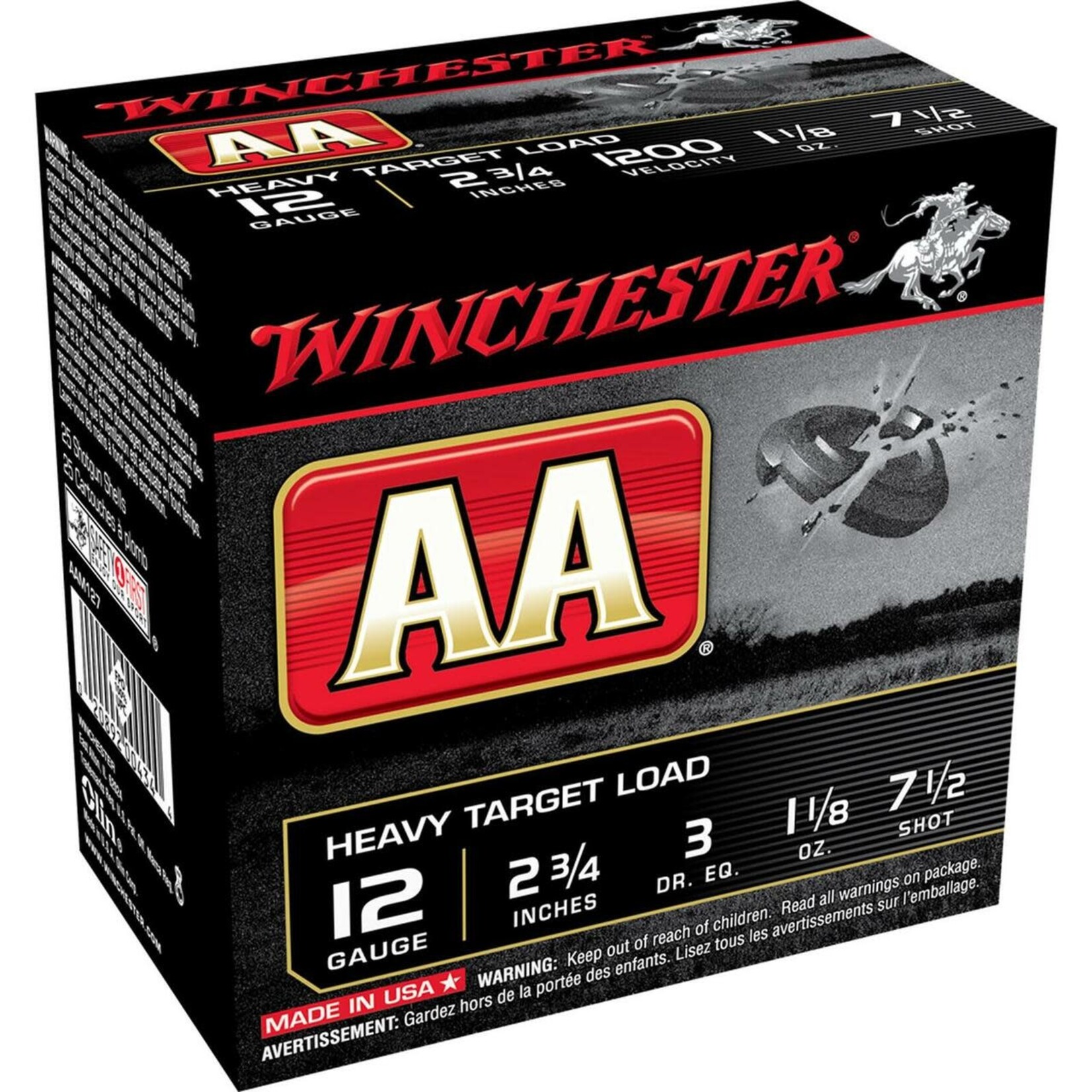 Winchester Winchester AA Sporting Clays 12ga 2.75", 1 1/8oz #7.5 (AASC127)