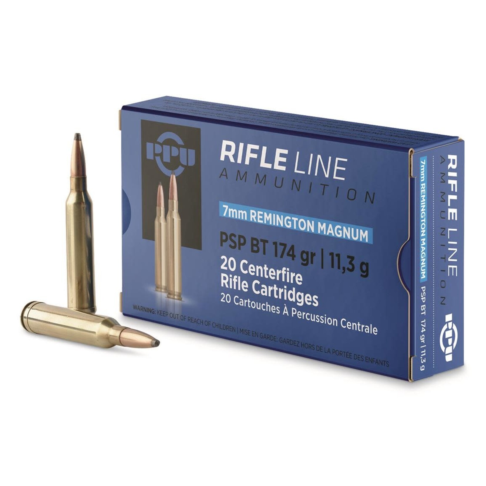 PPU PPU Rifleline 7mm Rem Mag 174gr SP BT (PP7RM2)