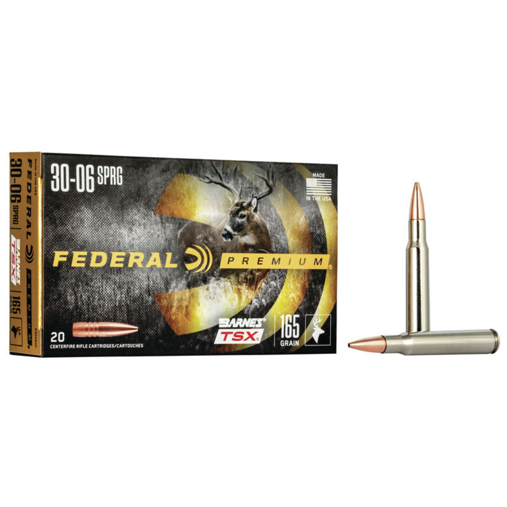 Federal Federal Premium 30-06 Sprg. 165gr Barnes TSX (P3006AF)