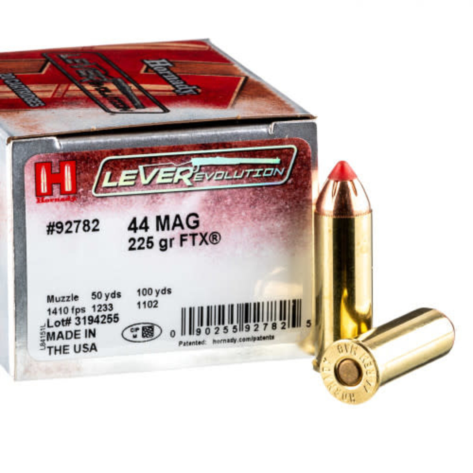 Hornady Hornady LeverEvolution 44 Mag 225gr FTX 20rds (92782)