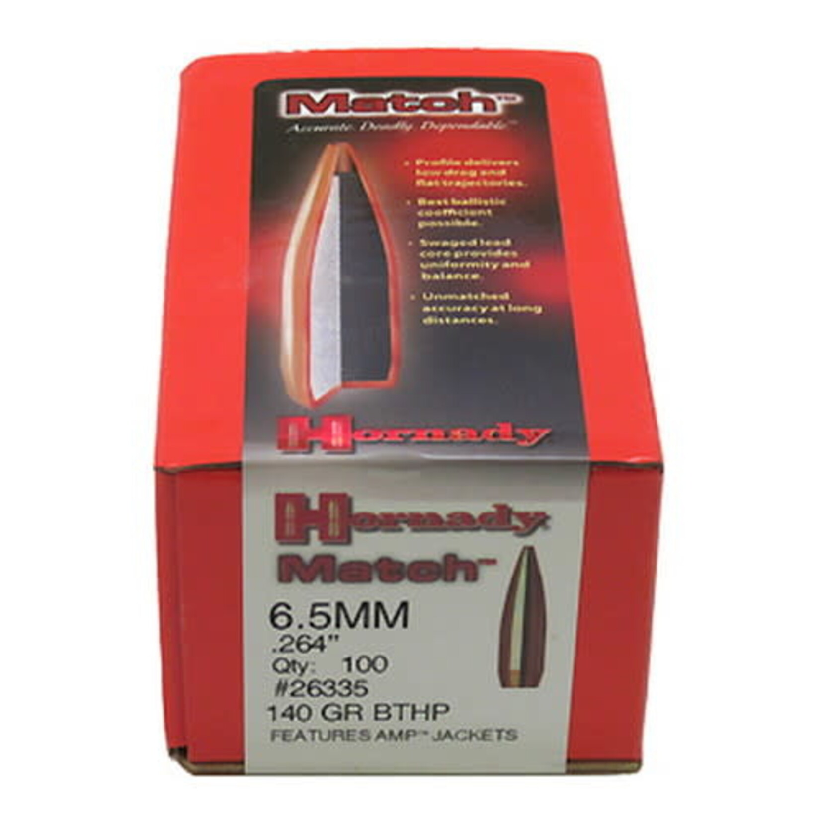 Hornady Hornady .264 dia. 6.5mm 140gr BTHP Match (26335)