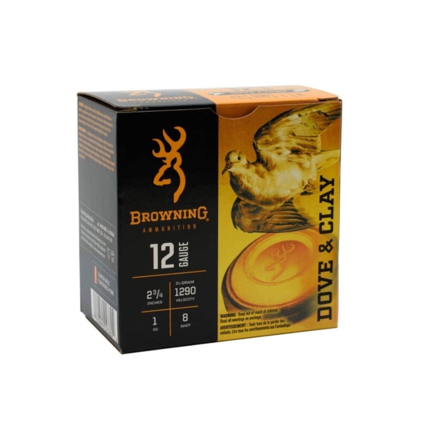 Browning Browning Dove & Clay 12ga 2.75", 1oz, #8 (B193811228)