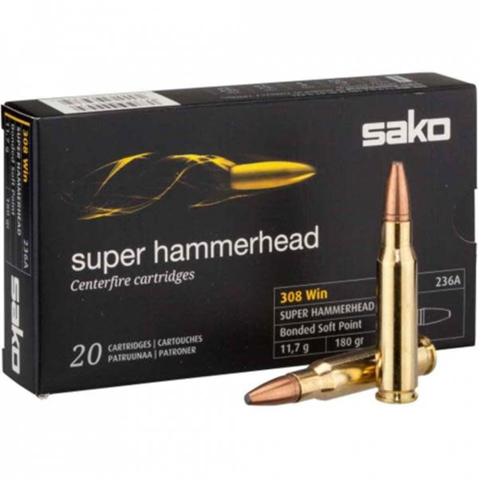Sako Sako Super Hammerhead 308 Win 180gr SPBT (C629236ASA10)