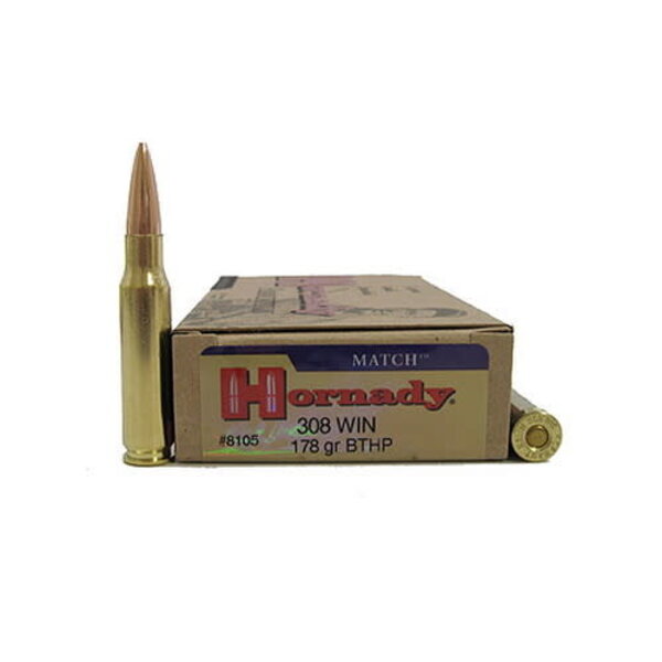 Hornady 308 Win 178gr BTHP Match (8105) — Eagle Firearms