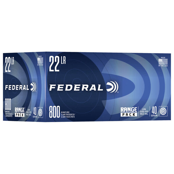 Federal 22LR 40gr LRN Range Pack 800rds (729B800) — Eagle Firearms