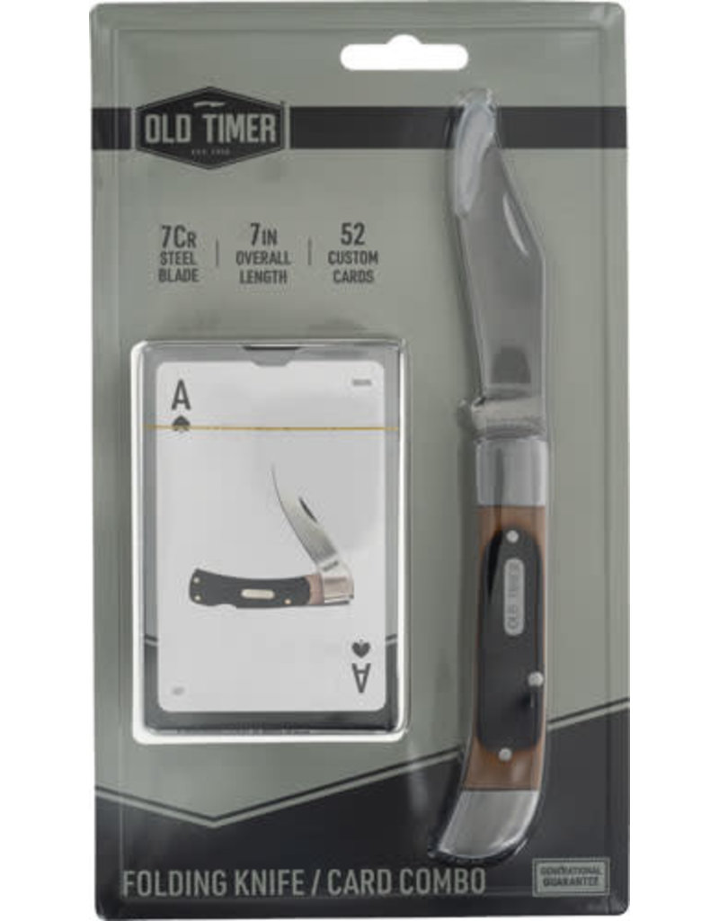Old Timer Old Timer Folding Knife w/ Deck of Cards (1158651)