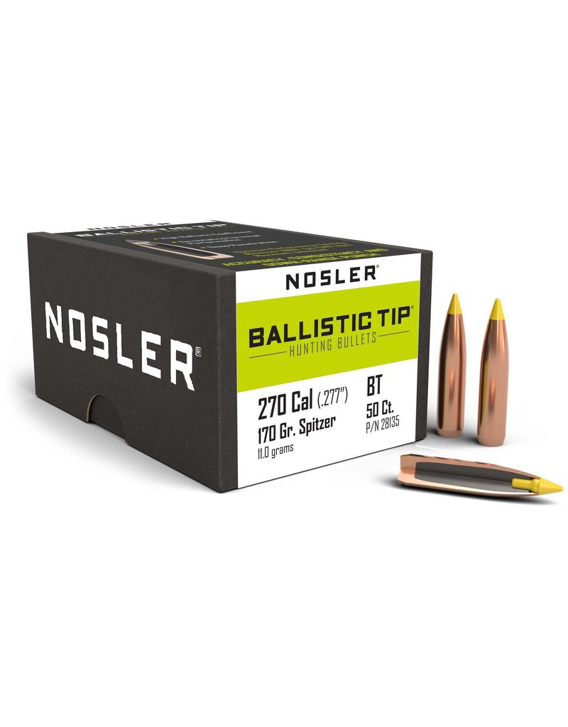 Nosler Nosler .277 dia. 270 cal 170gr Ballistic Tip 50ct. (28135)