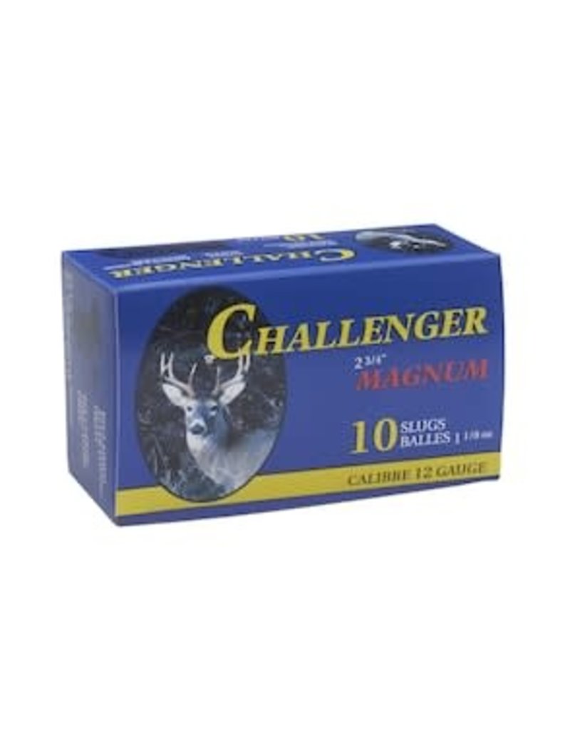 Challenger Challenger 12ga 2 3/4", 1 1/8oz Rifled Slug 10rds (00200)