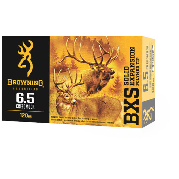 Browning 6.5 Creedmoor 120gr BXS Solid Expansion (B192400651) — Eagle Firearms