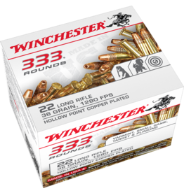 Winchester Winchester 333 Pack 22 LR 36gr Copperplated Hollow Point 333rd box (22LR333HP)
