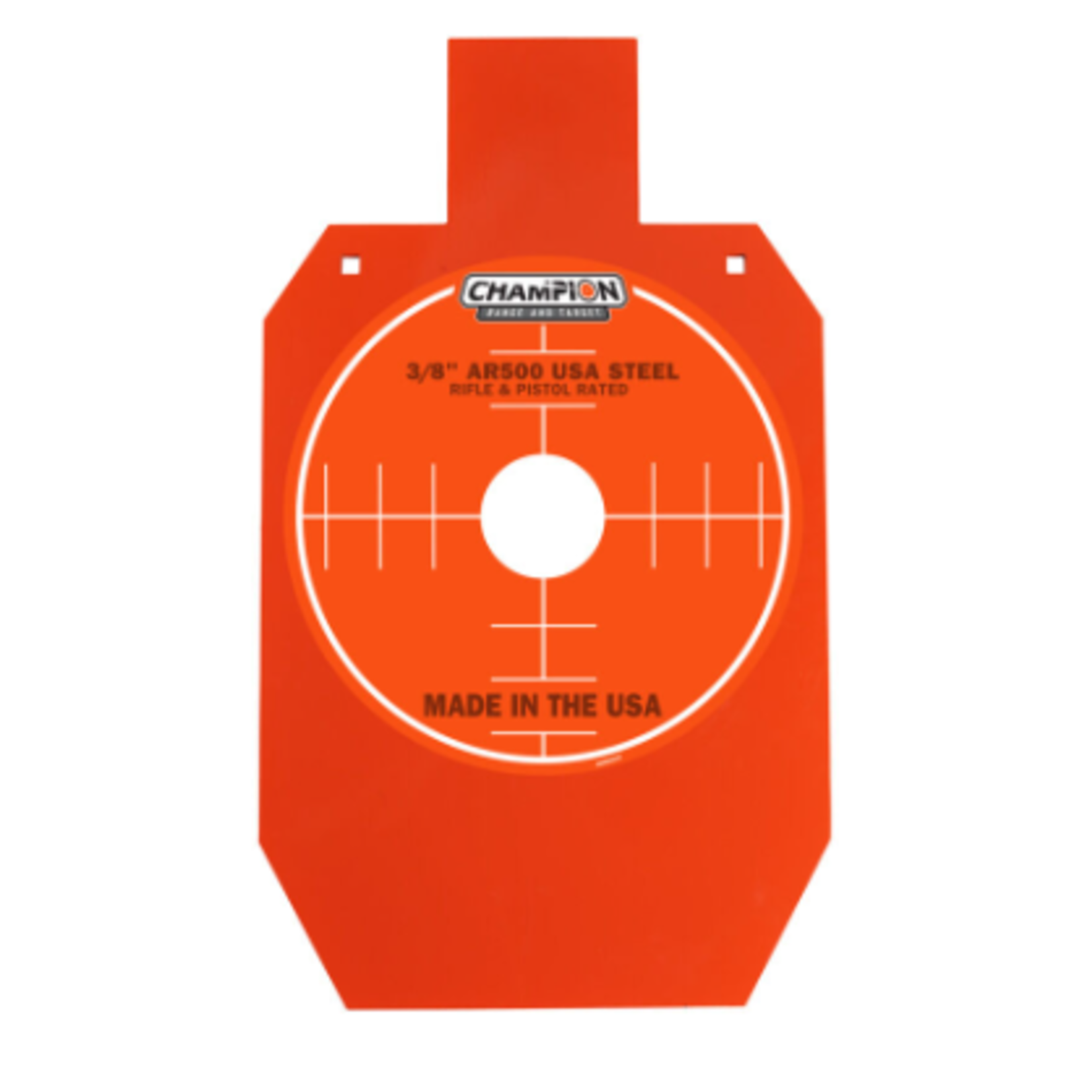 Champion Champion Center Mass Premium Steel Target AR500 3/8 Silhouette