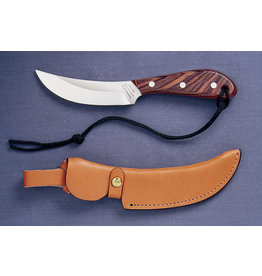 Grohmann Knives Grohmann Short Blade Skinner w/Rosewood Handle & Leather Sheath (R103S)