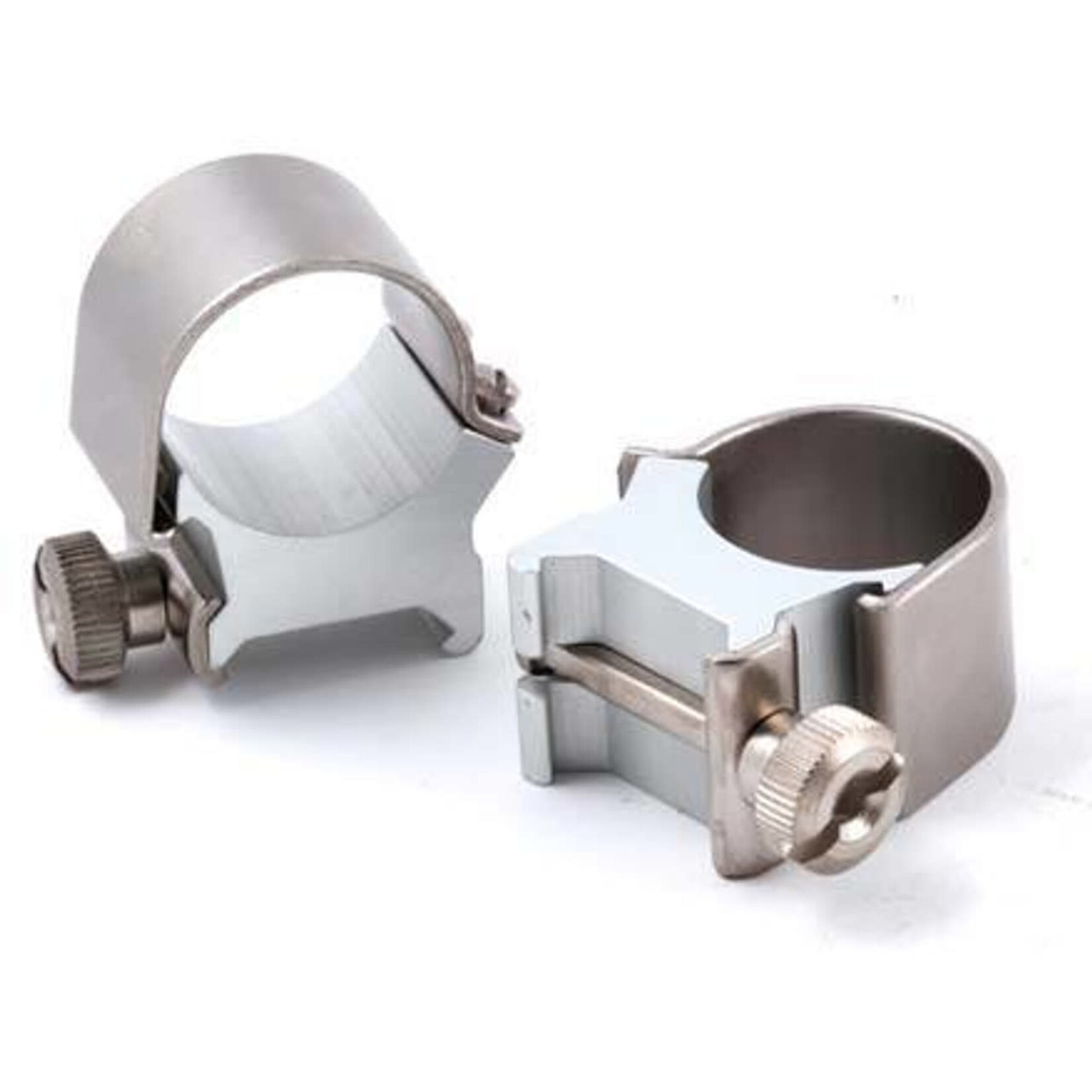 Weaver Weaver Top Mount 1" High Silver Rings (49033)