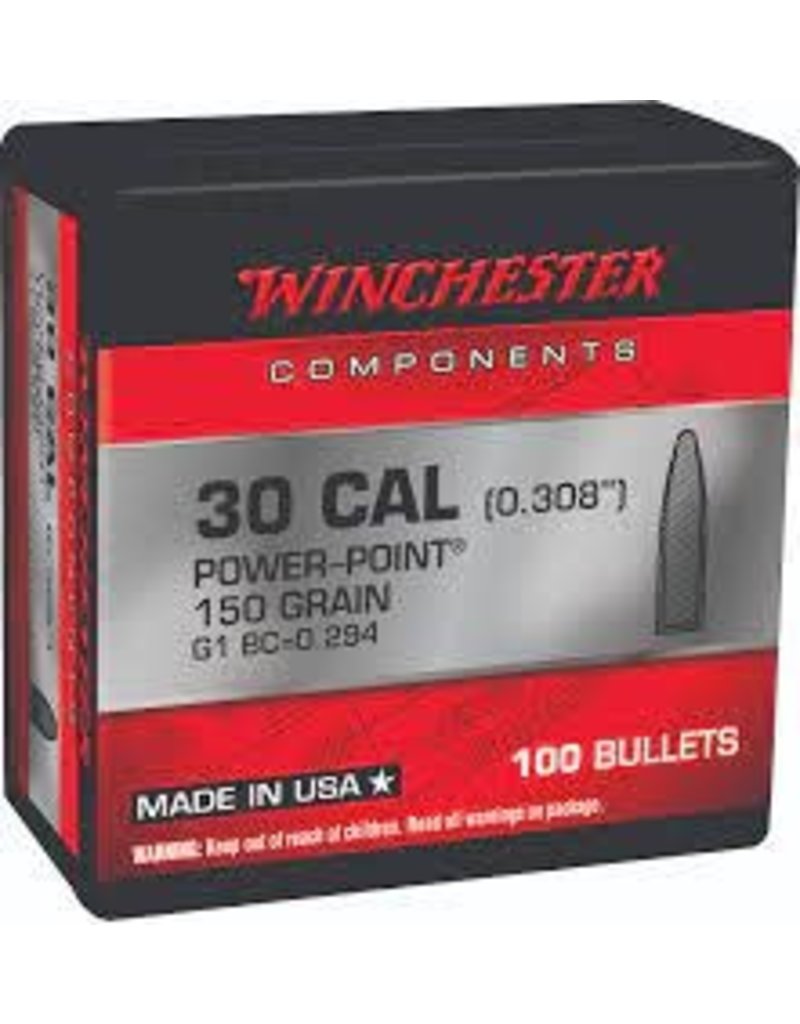 Winchester Winchester .308 dia. 30 cal 150gr Power-Point 100ct. (WB30PP150)
