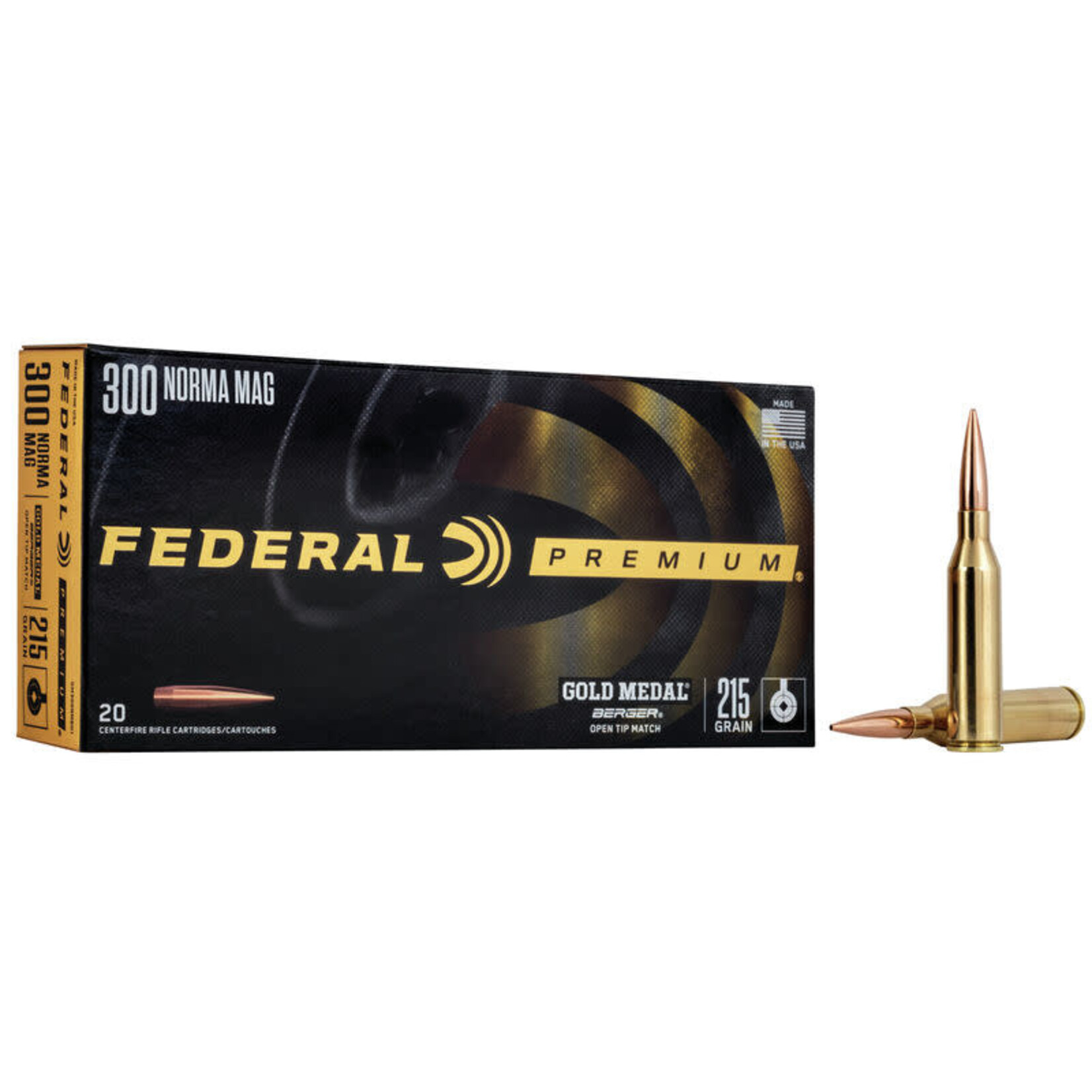Federal Federal Premium 300 Norma Mag 215gr Berger OTM (GM300NMBH1)