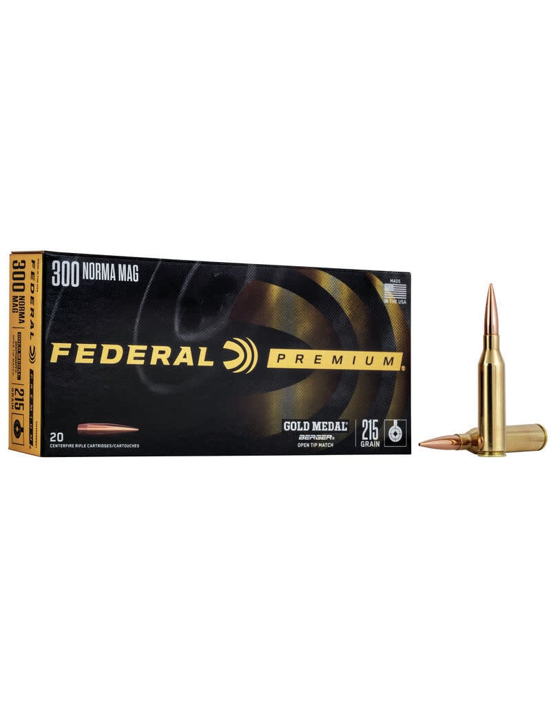 Federal Federal Premium 300 Norma Mag 215gr Berger OTM (GM300NMBH1)