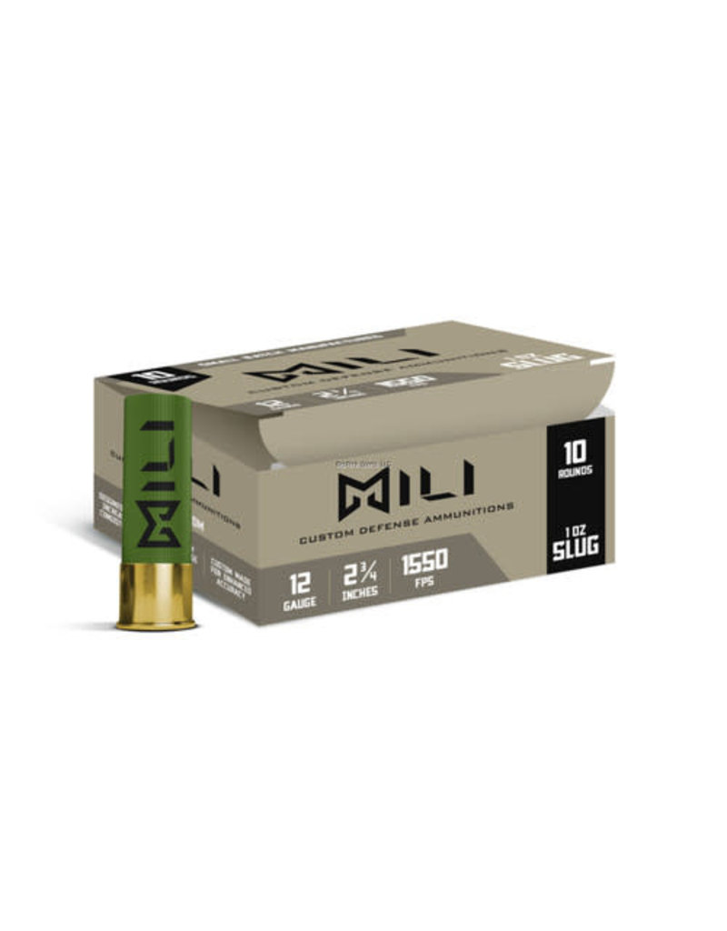 MILI M12-RIF-SLUG Rifled Slug 12 ga 2 3/4 10 rnds