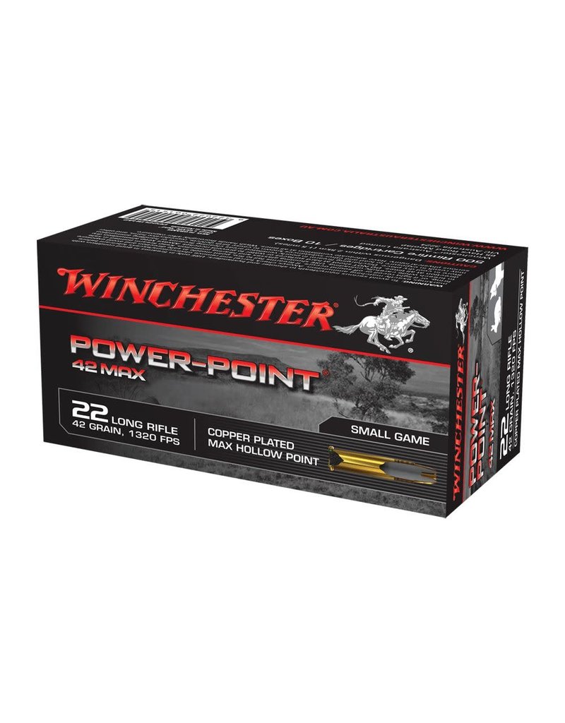 Winchester Winchester 22LR 42gr Copper Plated Max HP