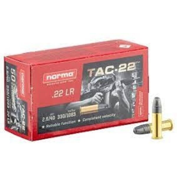 Norma TAC-22 22LR 40gr LRN (2425092) — Eagle Firearms