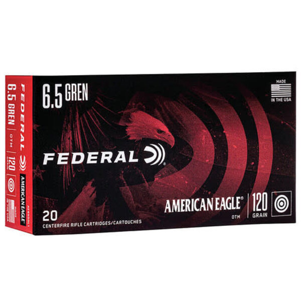 Federal American Eagle 6.5 Creedmoor 120gr TMJ (AE65CRD3) — Eagle Firearms