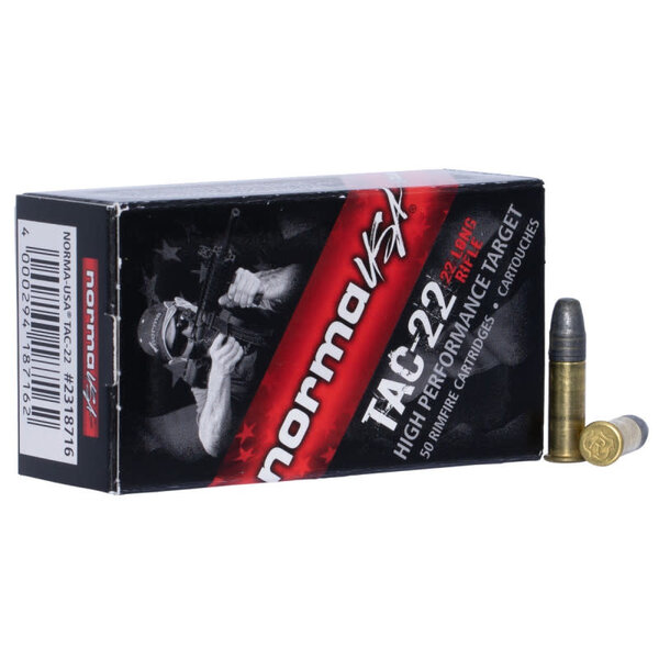 Norma USA TAC-22 22LR 40gr LRN 50rds (2318716) — Eagle Firearms