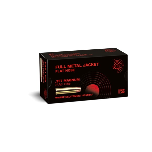Geco 357 Mag 158gr FMJ FN 50rds (2317720) — Eagle Firearms