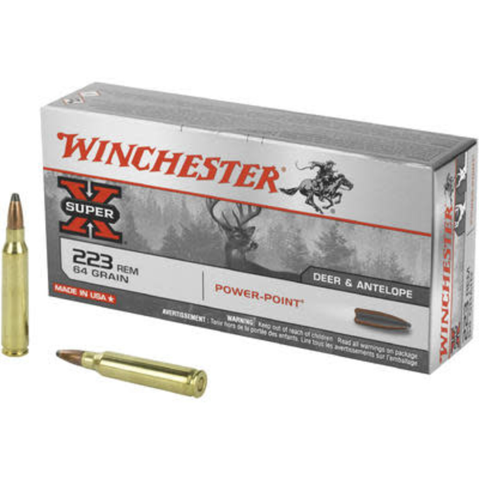 Winchester Winchester 223 Rem 64gr SP (X223R2)
